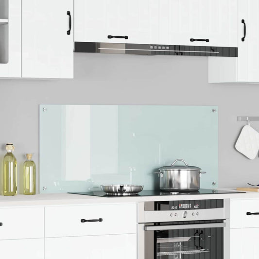 Keukenachterwand Wit 120 x 50 cm gehard glas is nu te koop bij PeponiXL, paradijselijk wonen!