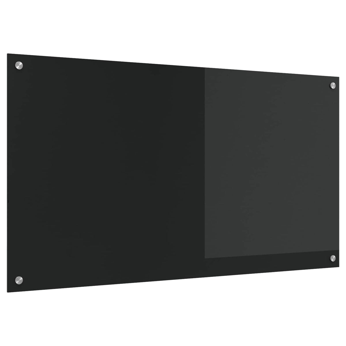Keukenachterwand Zwart 110 x 60 cm gehard glas is nu te koop bij PeponiXL, paradijselijk wonen!