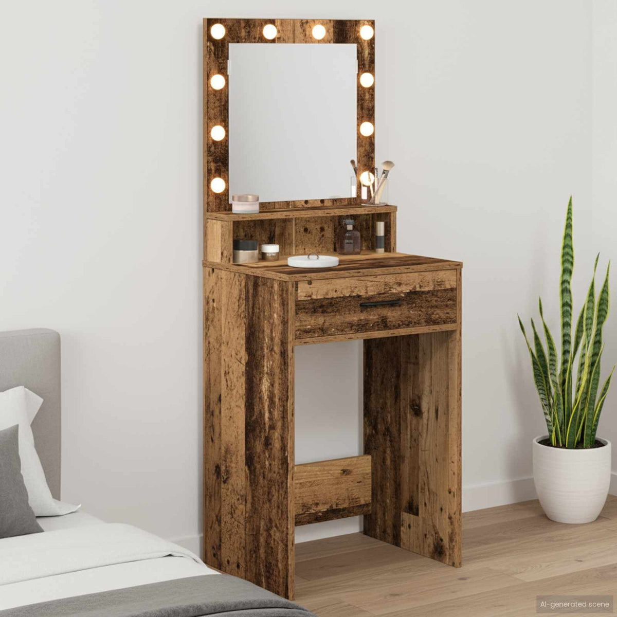 Plafondtafel met lade Oudhout 50 x 41 x 135 cm Bewerkt hout is nu te koop bij PeponiXL, paradijselijk wonen!
