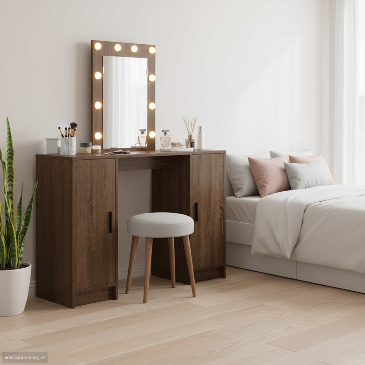 Plafondtafel met opslag Bruin 102 x 33 x 135 cm Bewerkt hout is nu te koop bij PeponiXL, paradijselijk wonen!