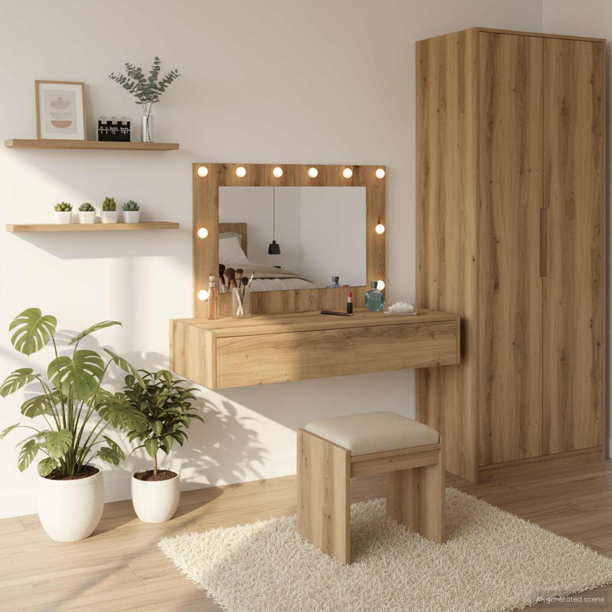 Plafondtafel met lade Bruin 100 x 40 x 70 cm Bewerkt hout is nu te koop bij PeponiXL, paradijselijk wonen!