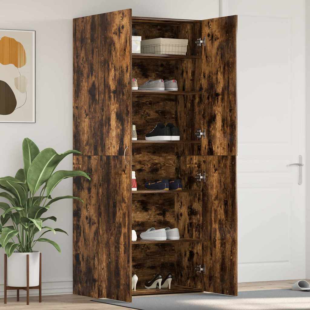 Schoenenkast Multikleur 80 x 35.5 x 180 cm Bewerkt hout is nu te koop bij PeponiXL, paradijselijk wonen!