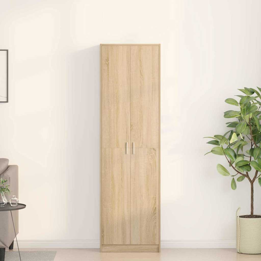 Kledingkast Sonoma Eiken 55 x 25 x 189 cm Bewerkt hout is nu te koop bij PeponiXL, paradijselijk wonen!