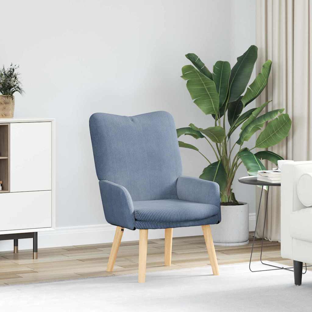 Fauteuil Blauw 63 x 67 x 94 cm Stof is nu te koop bij PeponiXL, paradijselijk wonen!