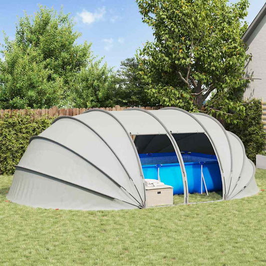Zwembad Tent Koepel Grijs 538 x 440 x 204 cm is nu te koop bij PeponiXL, paradijselijk wonen!