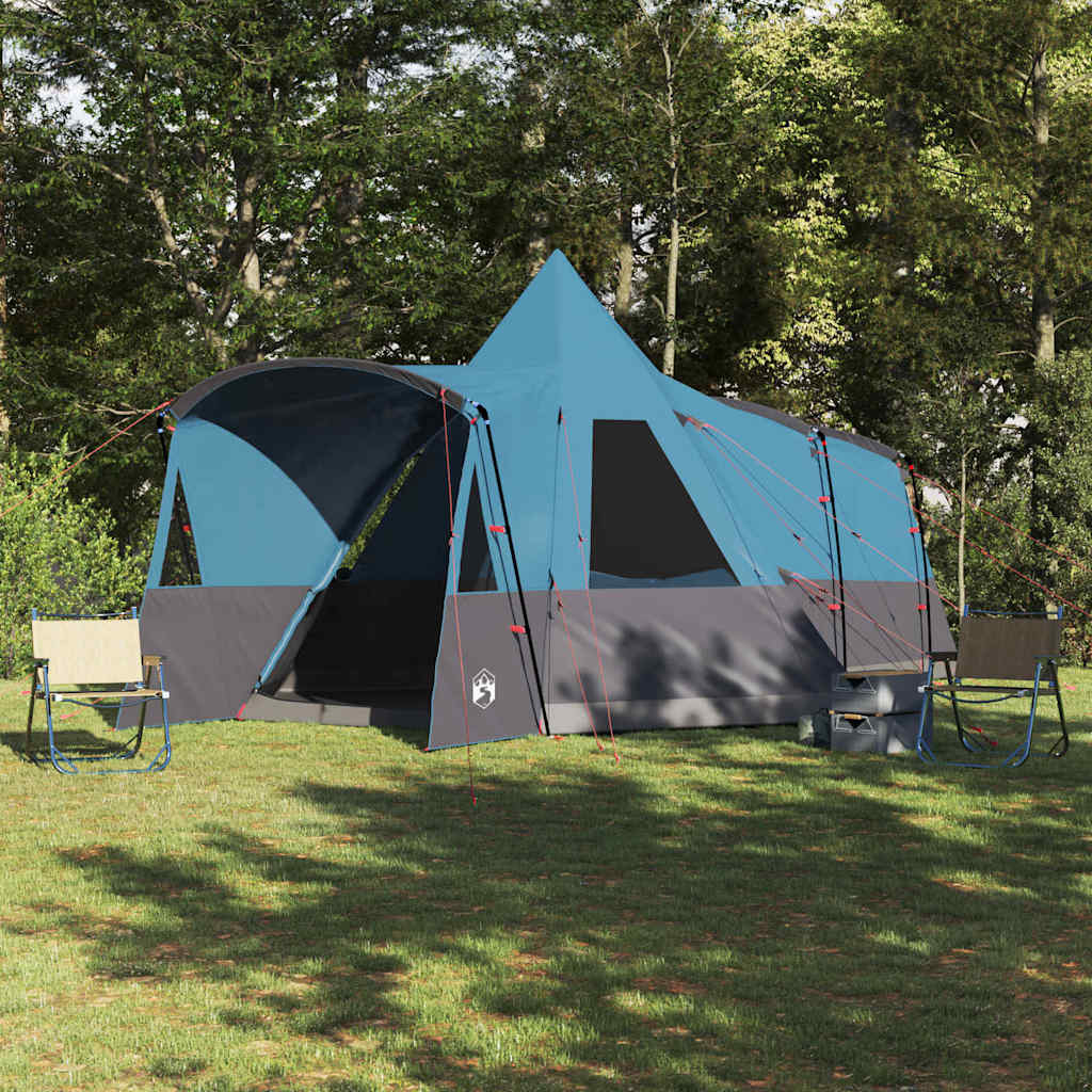 Teepee Tent 8-Persoon met dak Blauw 720 x 465 x 295 cm is nu te koop bij PeponiXL, paradijselijk wonen!