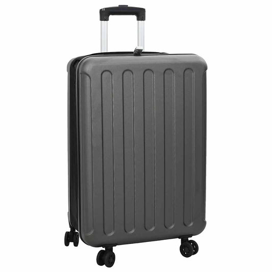 Koffer met slot Donkergrijs 43 x 27 x 66 cm ABS Kunststof is nu te koop bij PeponiXL, paradijselijk wonen!
