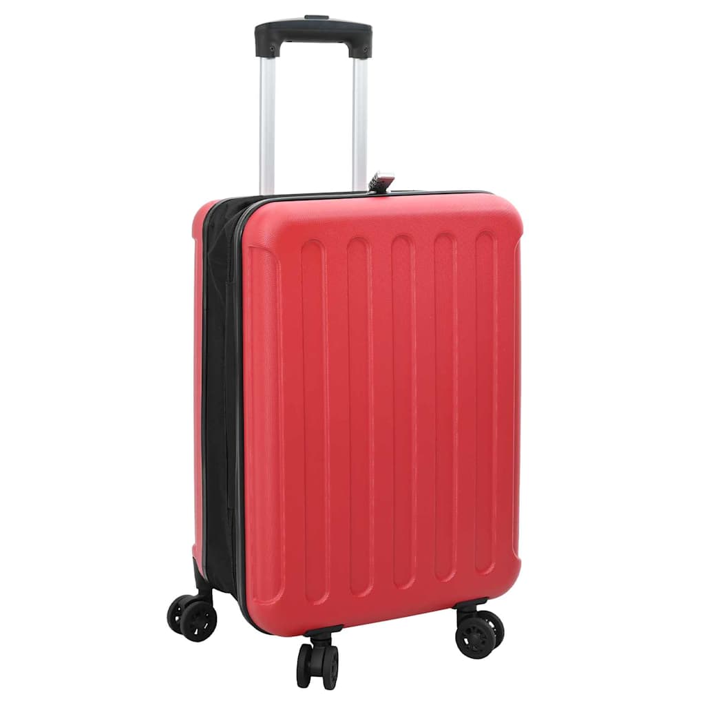 Koffer met slot Rood 43 x 27 x 66 cm ABS Kunststof is nu te koop bij PeponiXL, paradijselijk wonen!