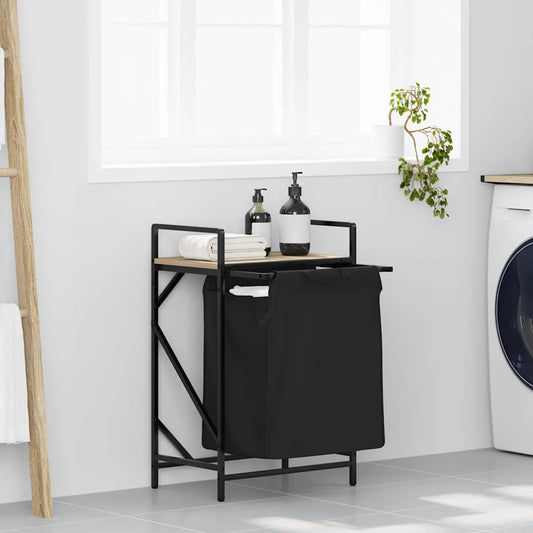 Wasmand 1 vak met plank sonoma eikenkleurig is nu te koop bij PeponiXL, paradijselijk wonen!
