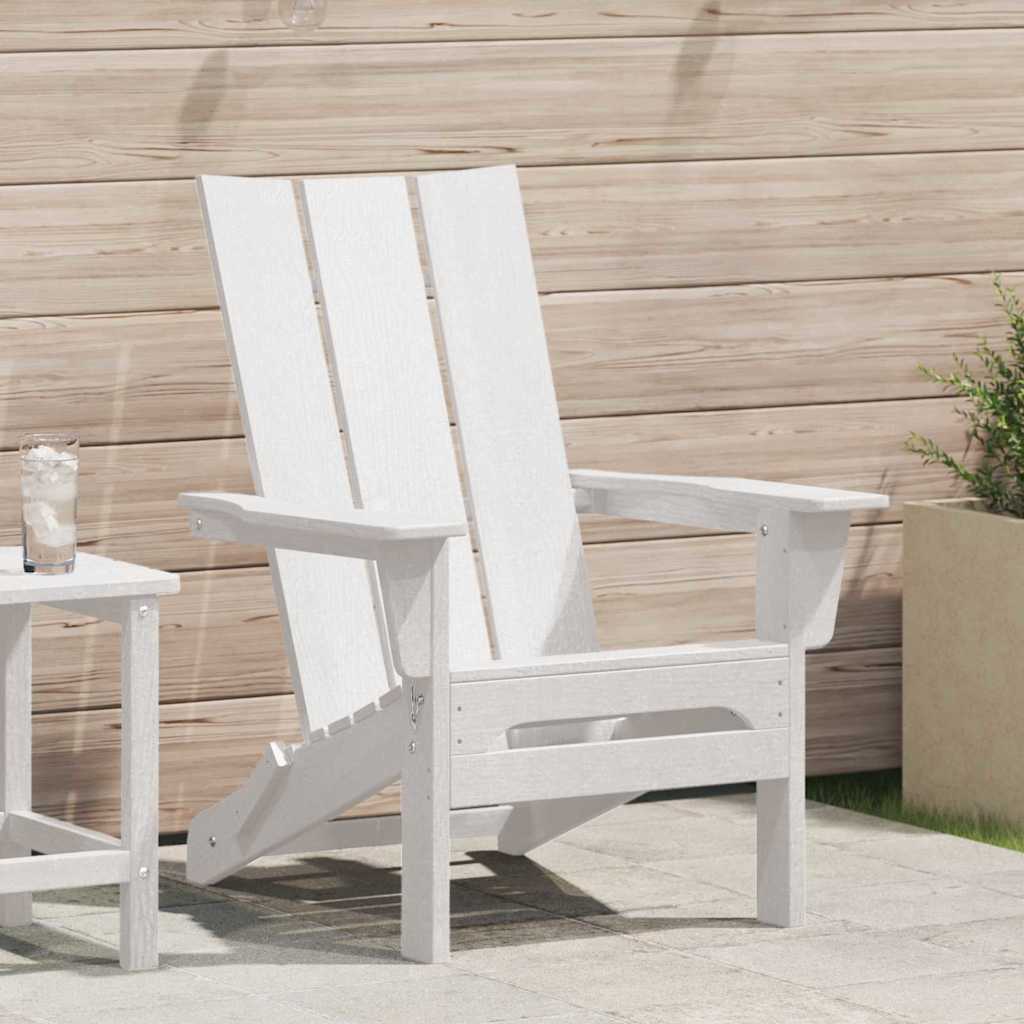 Vouw Adirondack Stoel Wit 80,5 x 74,5 x 92 cm HDPE is nu te koop bij PeponiXL, paradijselijk wonen!