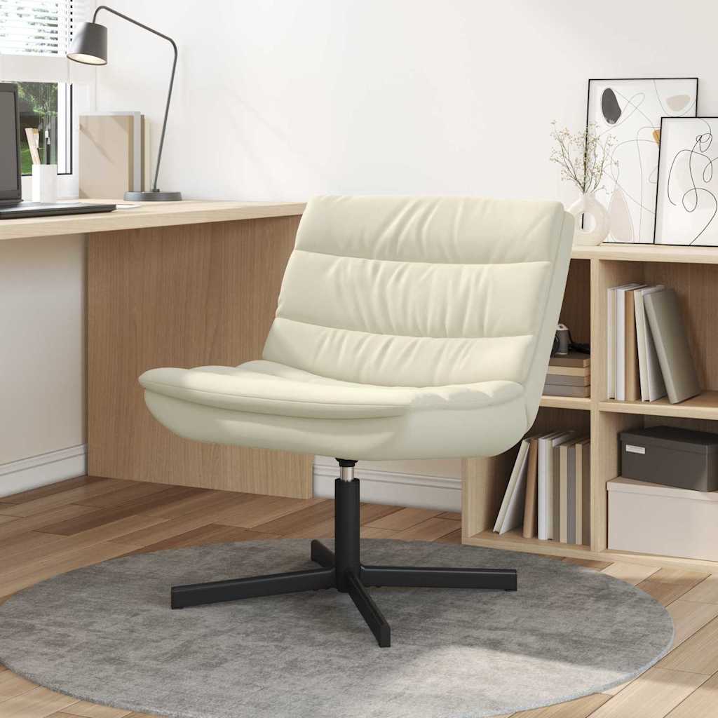 Draaistoel Crème 63 x 75 x 76 cm PU is nu te koop bij PeponiXL, paradijselijk wonen!