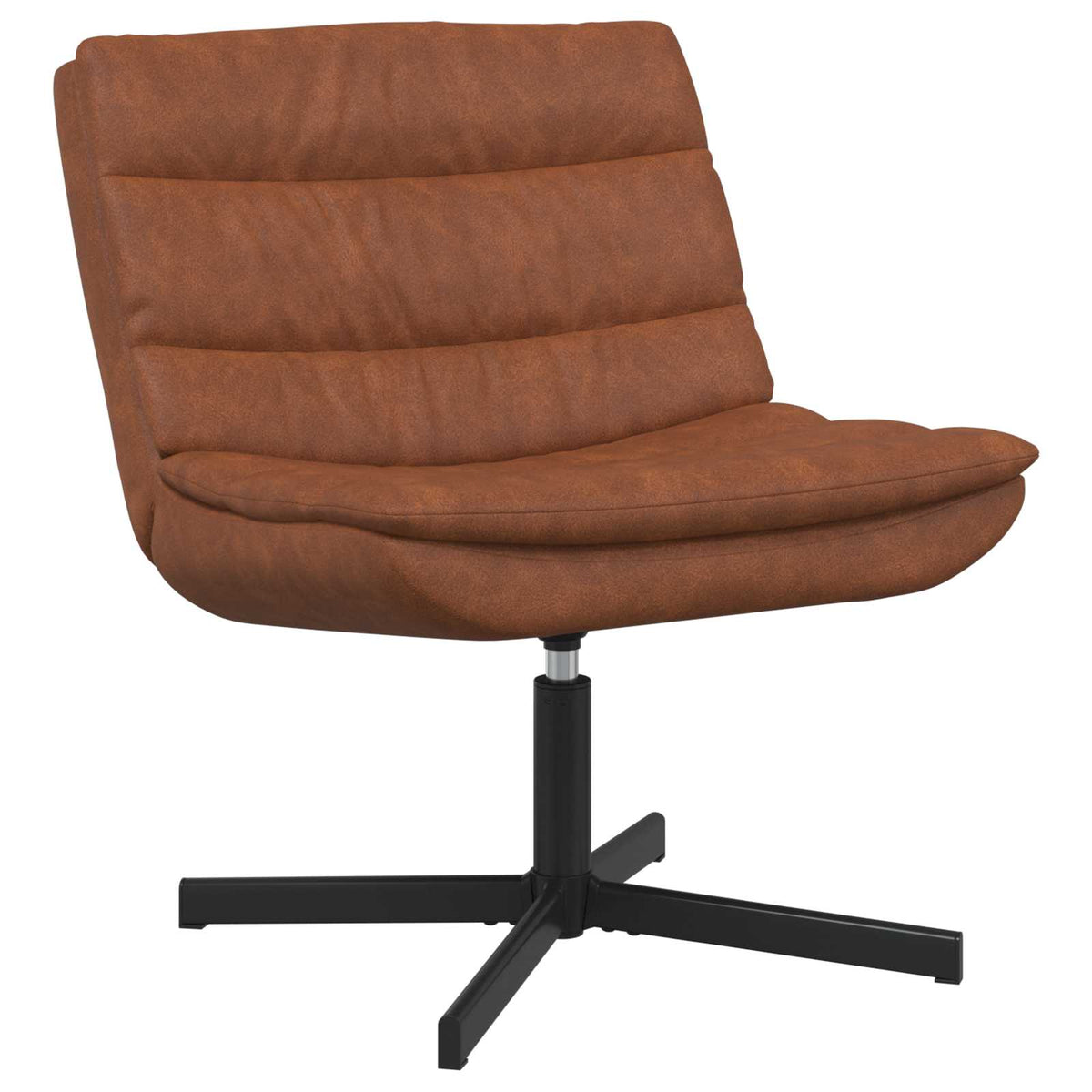 Draaistoel Bruin 63 x 75 x 76 cm Antiek PU is nu te koop bij PeponiXL, paradijselijk wonen!