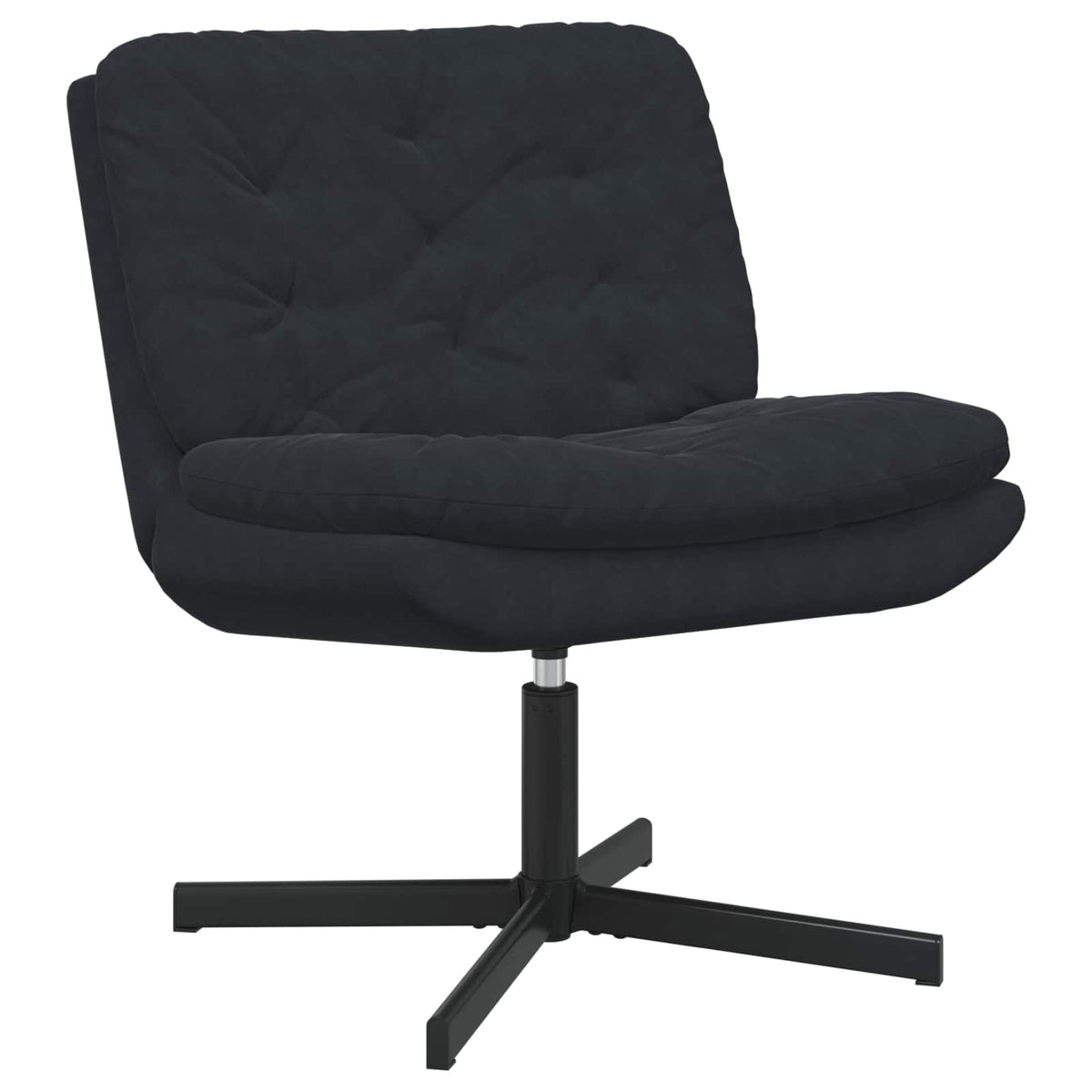 Draaibare Relaxstoel Zwart 63 x 75 x 76 cm Fluweel is nu te koop bij PeponiXL, paradijselijk wonen!
