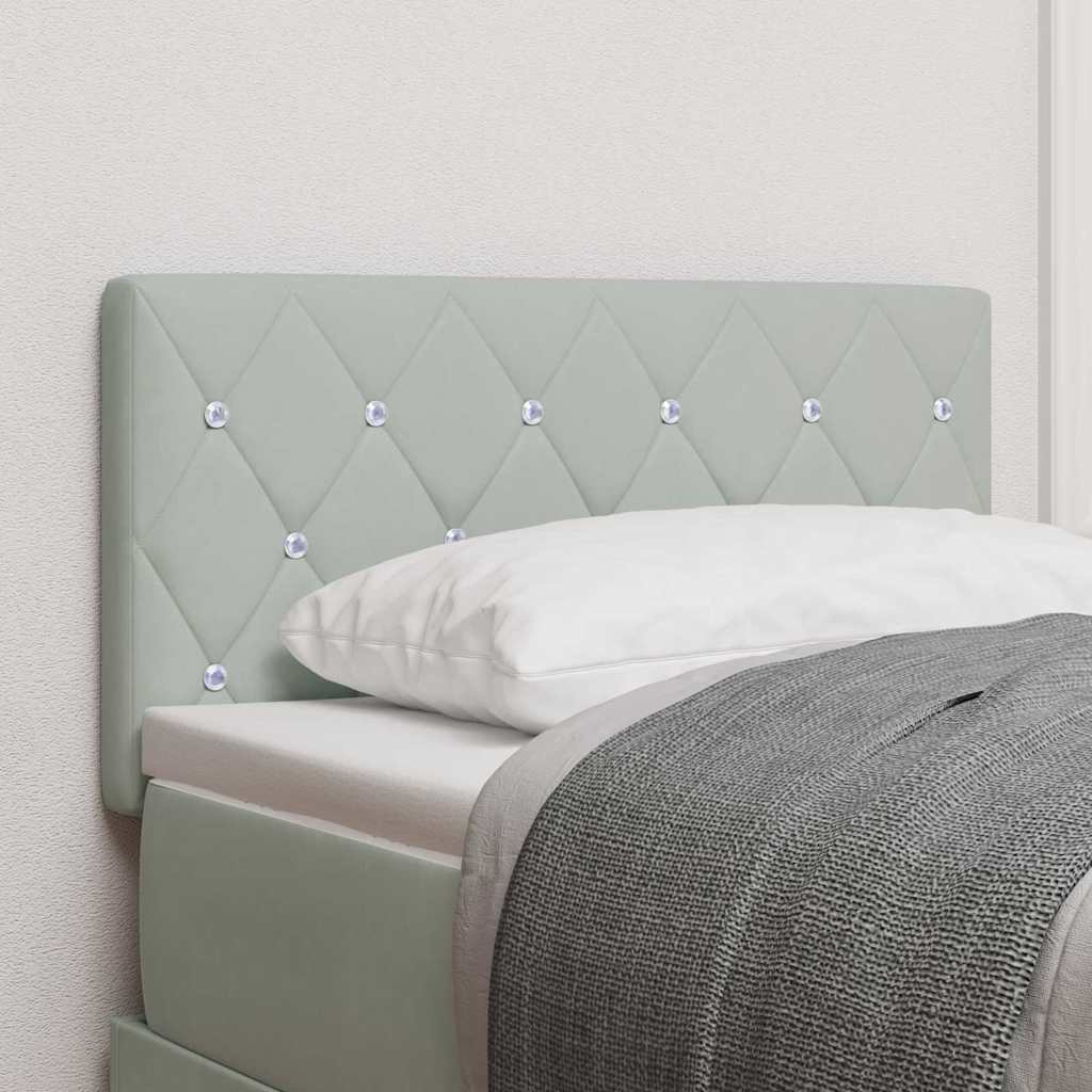 Hoofdbord Lichtgrijs 80 cm Fluweel is nu te koop bij PeponiXL, paradijselijk wonen!