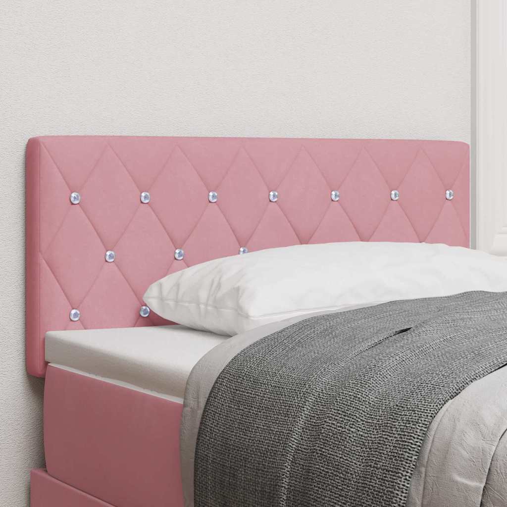 Hoofdbord Roze 100 cm Fluweel is nu te koop bij PeponiXL, paradijselijk wonen!