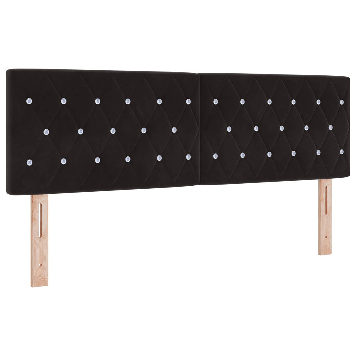 Hoofdbord Zwart 160 cm Fluweel is nu te koop bij PeponiXL, paradijselijk wonen!