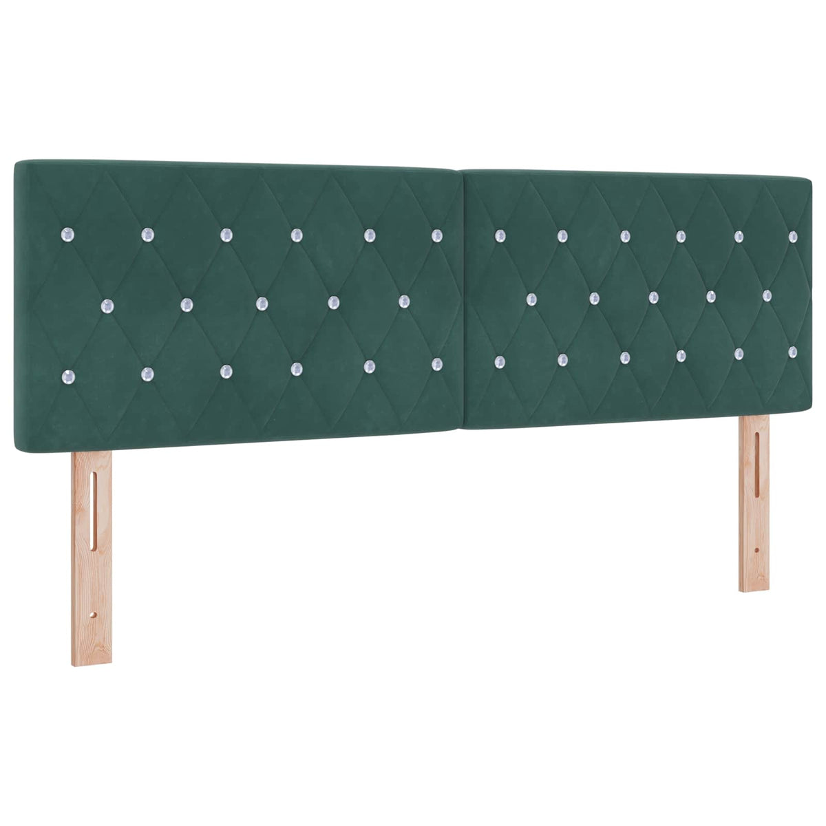 Hoofdbord Donkergroen 160 cm Fluweel is nu te koop bij PeponiXL, paradijselijk wonen!