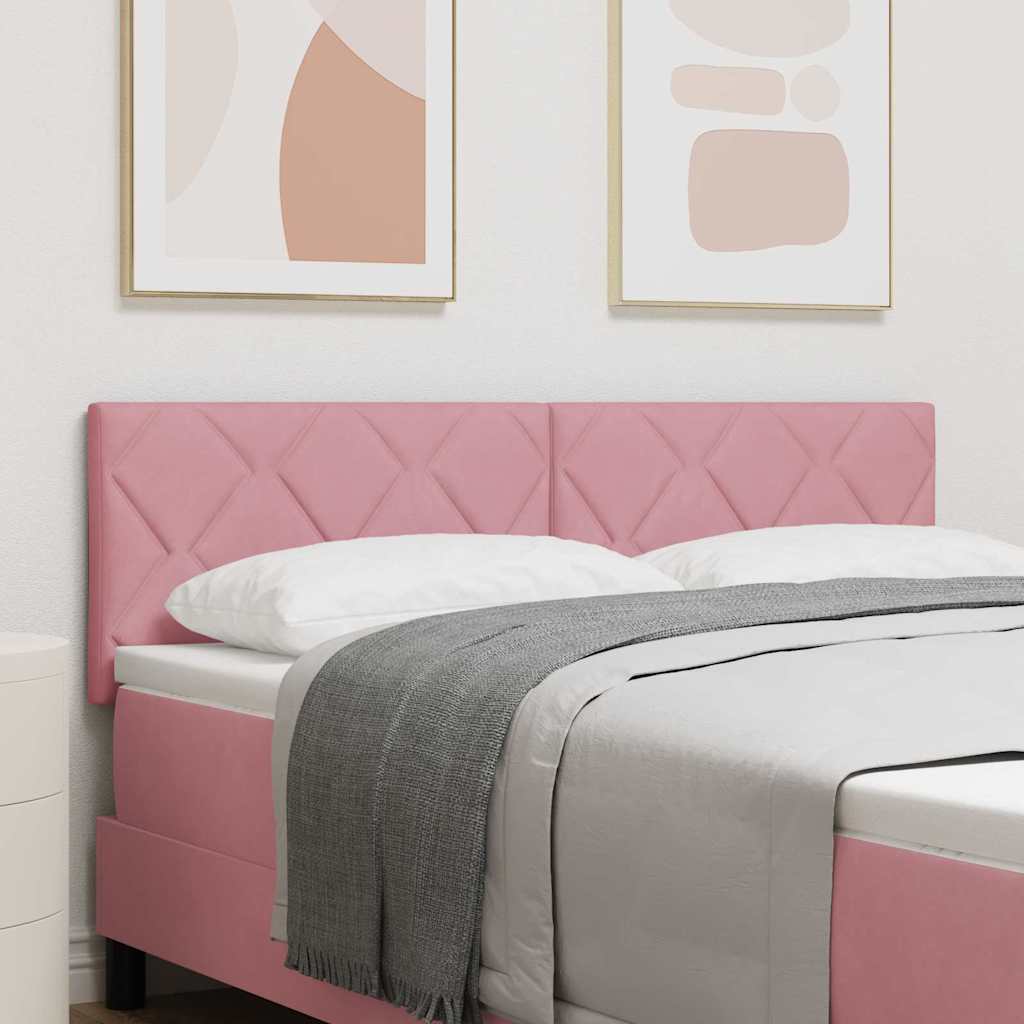Hoofdbord Roze 144 cm Fluweel is nu te koop bij PeponiXL, paradijselijk wonen!