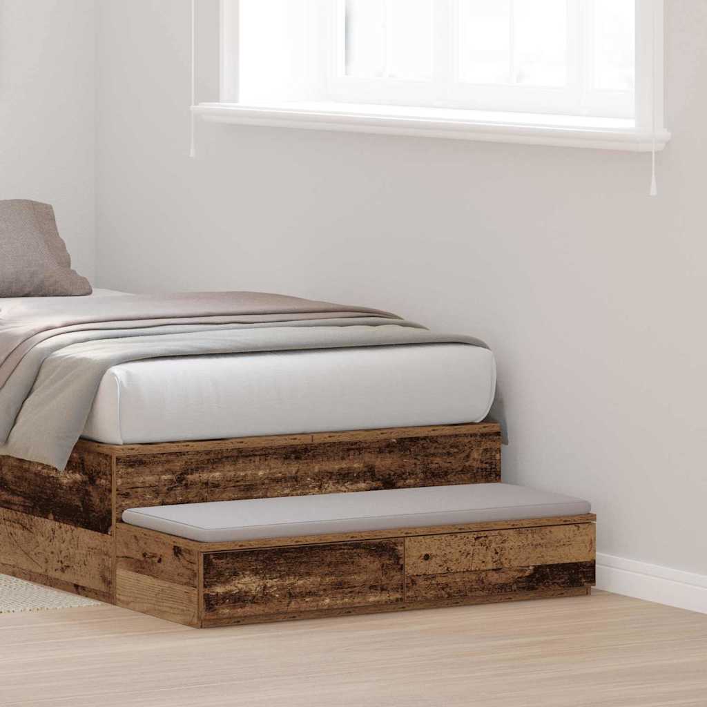 Bedlades Oudhout 75 x 36,5 x 16,5 cm Bewerkt hout is nu te koop bij PeponiXL, paradijselijk wonen!