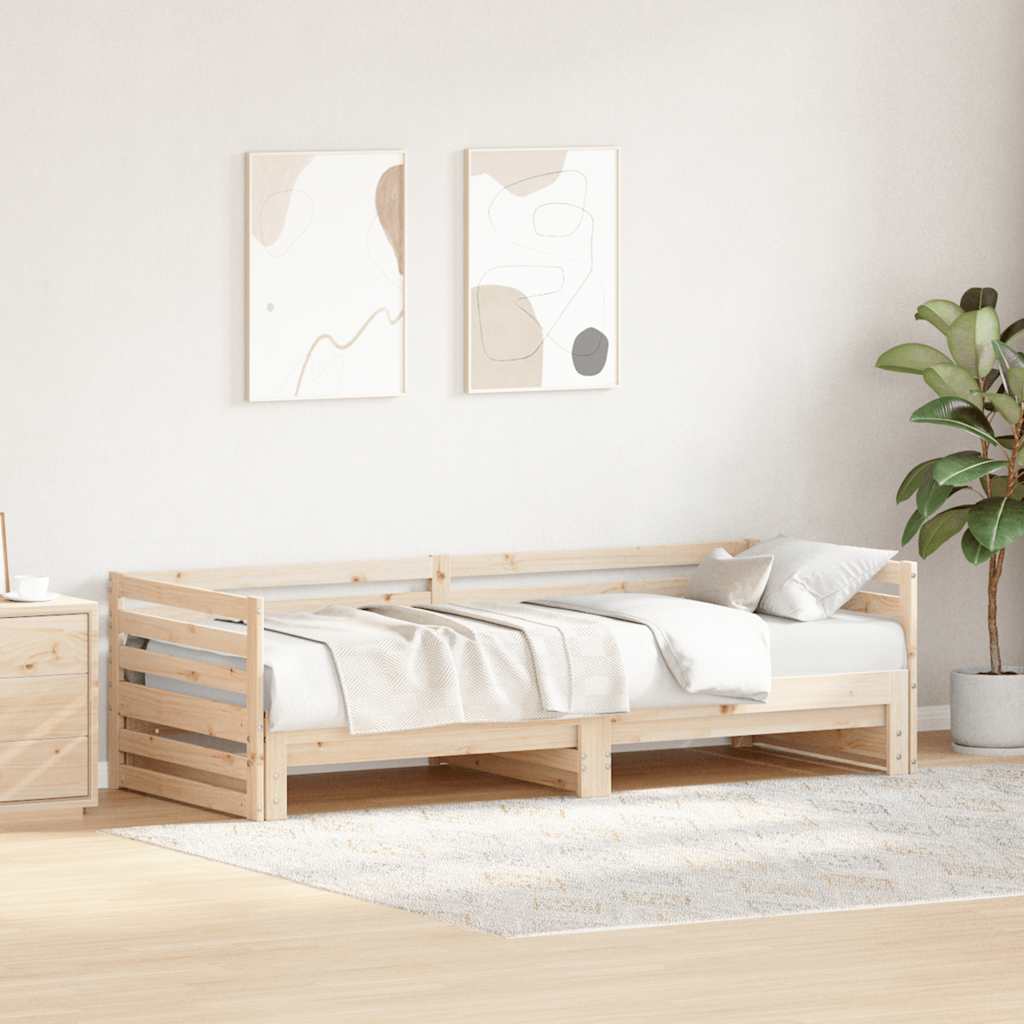 Dagbed met onderschuifbed zonder matras 80x200 cm is nu te koop bij PeponiXL, paradijselijk wonen!