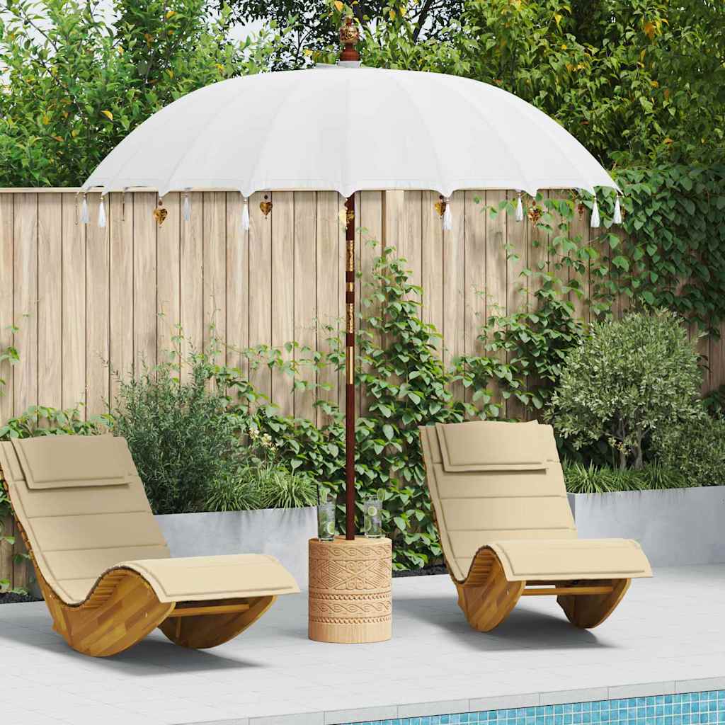 Balinese Parasol Crème 220 x 220 x 260 cm is nu te koop bij PeponiXL, paradijselijk wonen!