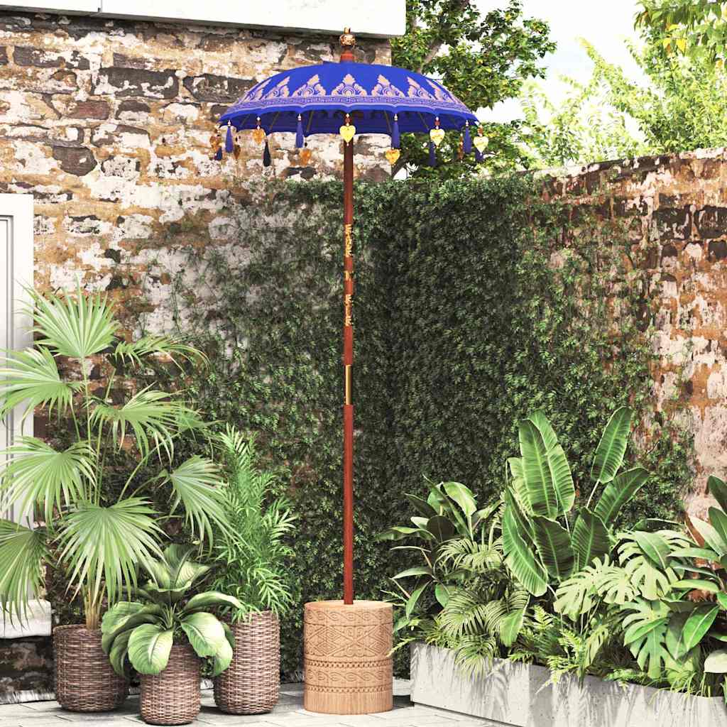 Balinese Parasol Blauw 125 x 125 x 260 cm is nu te koop bij PeponiXL, paradijselijk wonen!