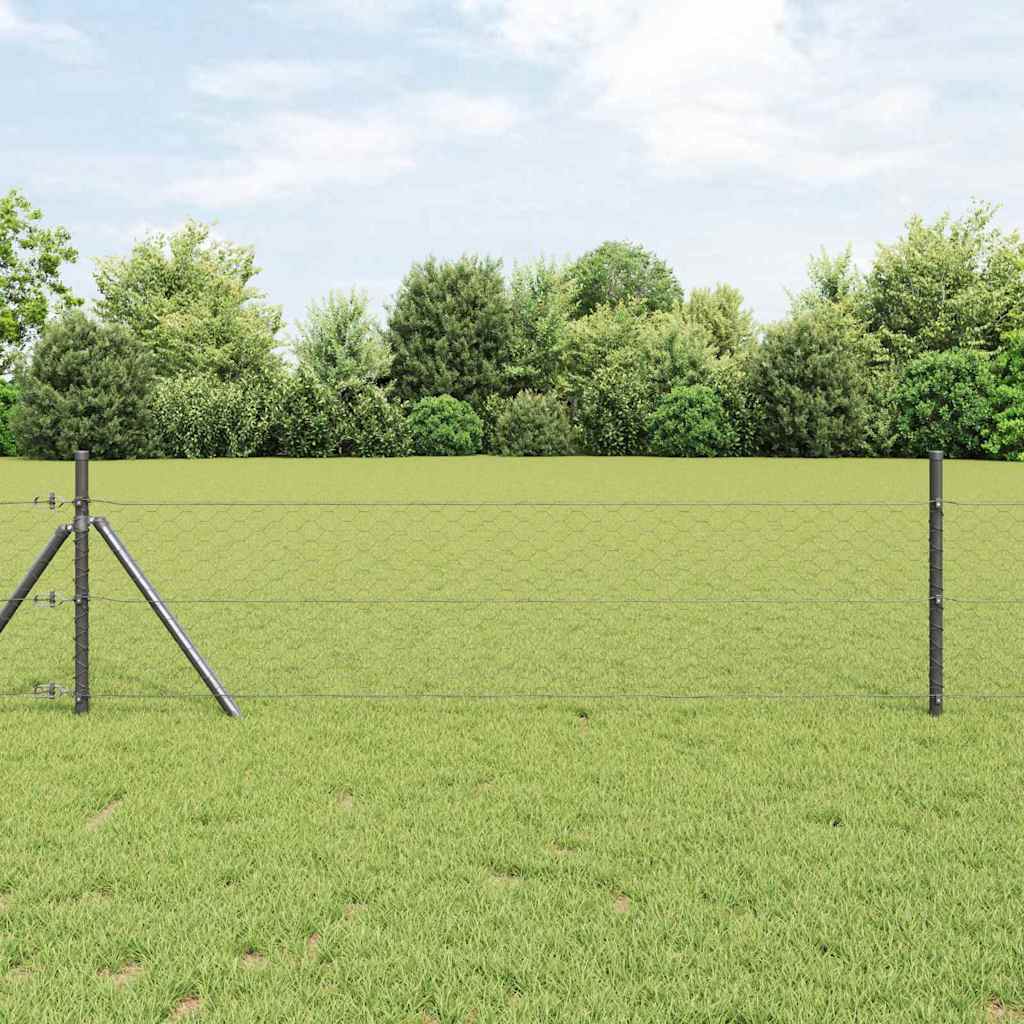 Hexagon Hek Grijs 1,5 x 50 m PVC is nu te koop bij PeponiXL, paradijselijk wonen!