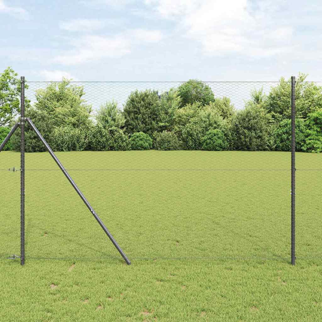 Hexagon Hek Grijs 1,6 x 100 m PVC is nu te koop bij PeponiXL, paradijselijk wonen!