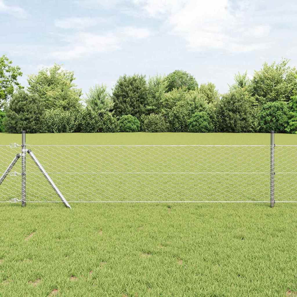 Hexagon Hek Zilver 0,6 x 10 m Gegalvaniseerd staal is nu te koop bij PeponiXL, paradijselijk wonen!
