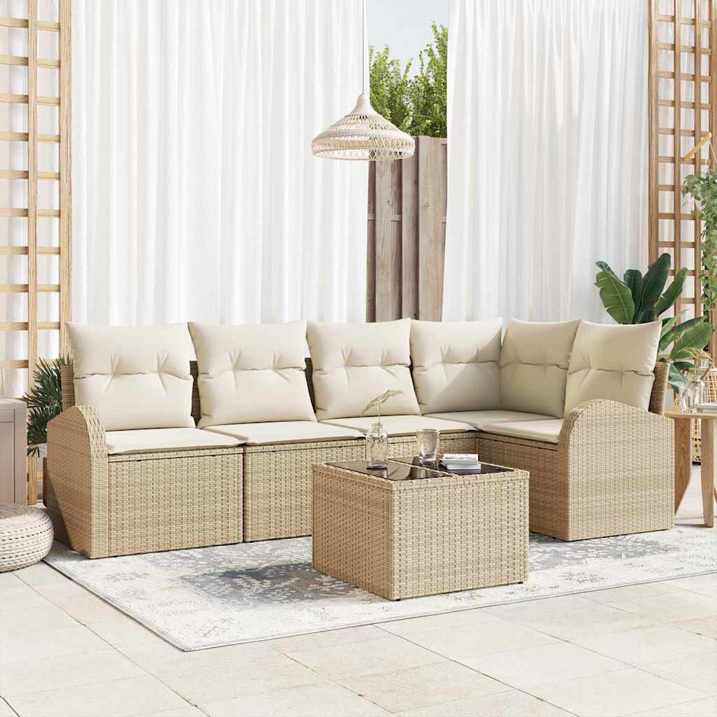 Bankstel met kussen Beige Polyester is nu te koop bij PeponiXL, paradijselijk wonen!