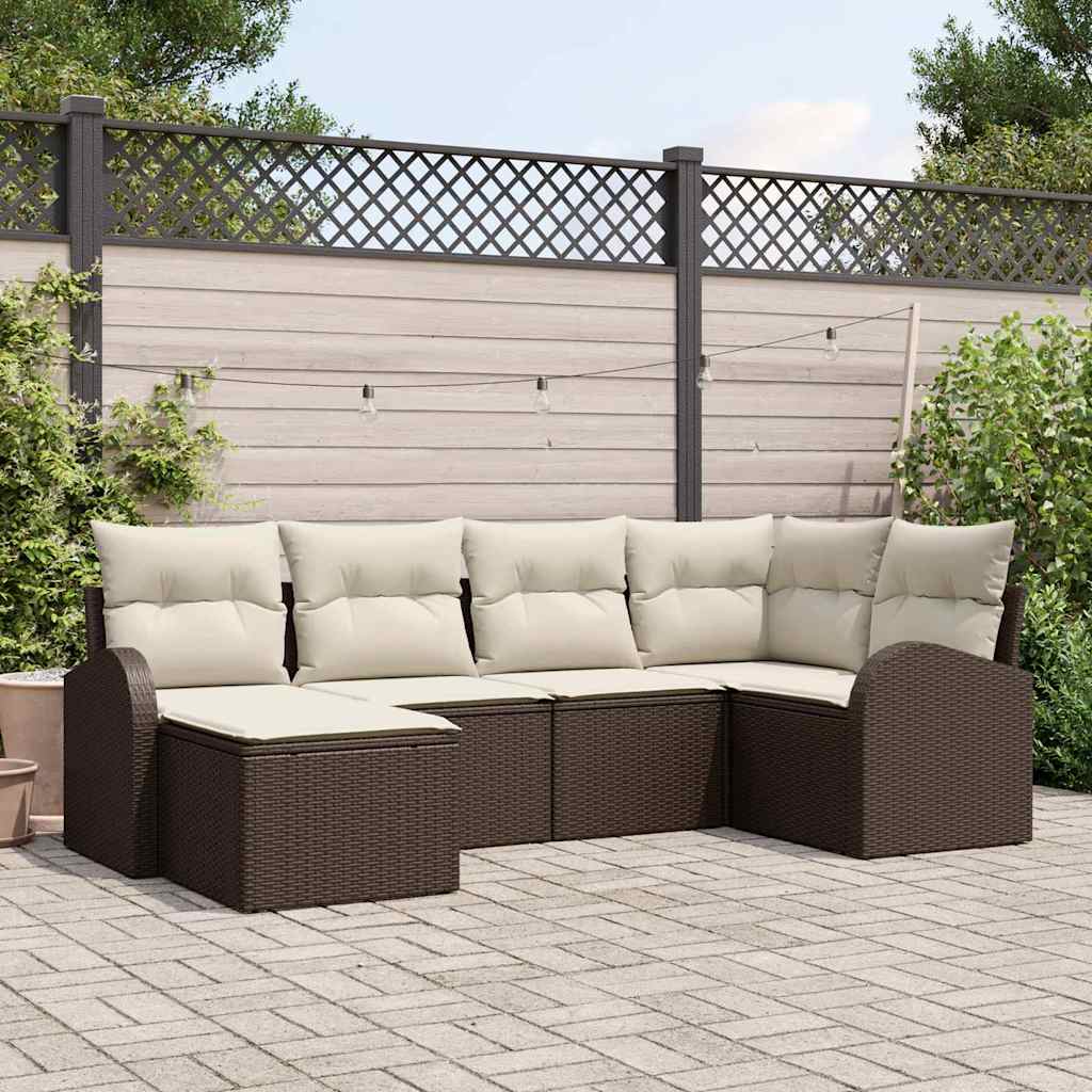 Tuinbankenset Bruin poly rattan is nu te koop bij PeponiXL, paradijselijk wonen!