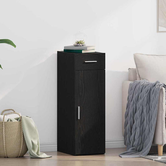 Dressoir met lade Zwart Eiken 30 x 42,5 x 93 cm is nu te koop bij PeponiXL, paradijselijk wonen!
