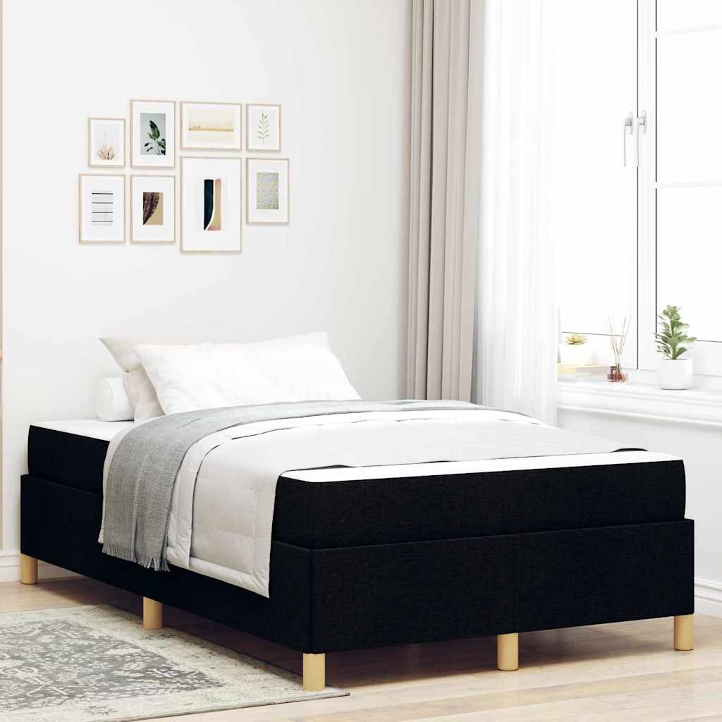 Bedframe met matras Zwart 120 x 200 cm Stof is nu te koop bij PeponiXL, paradijselijk wonen!