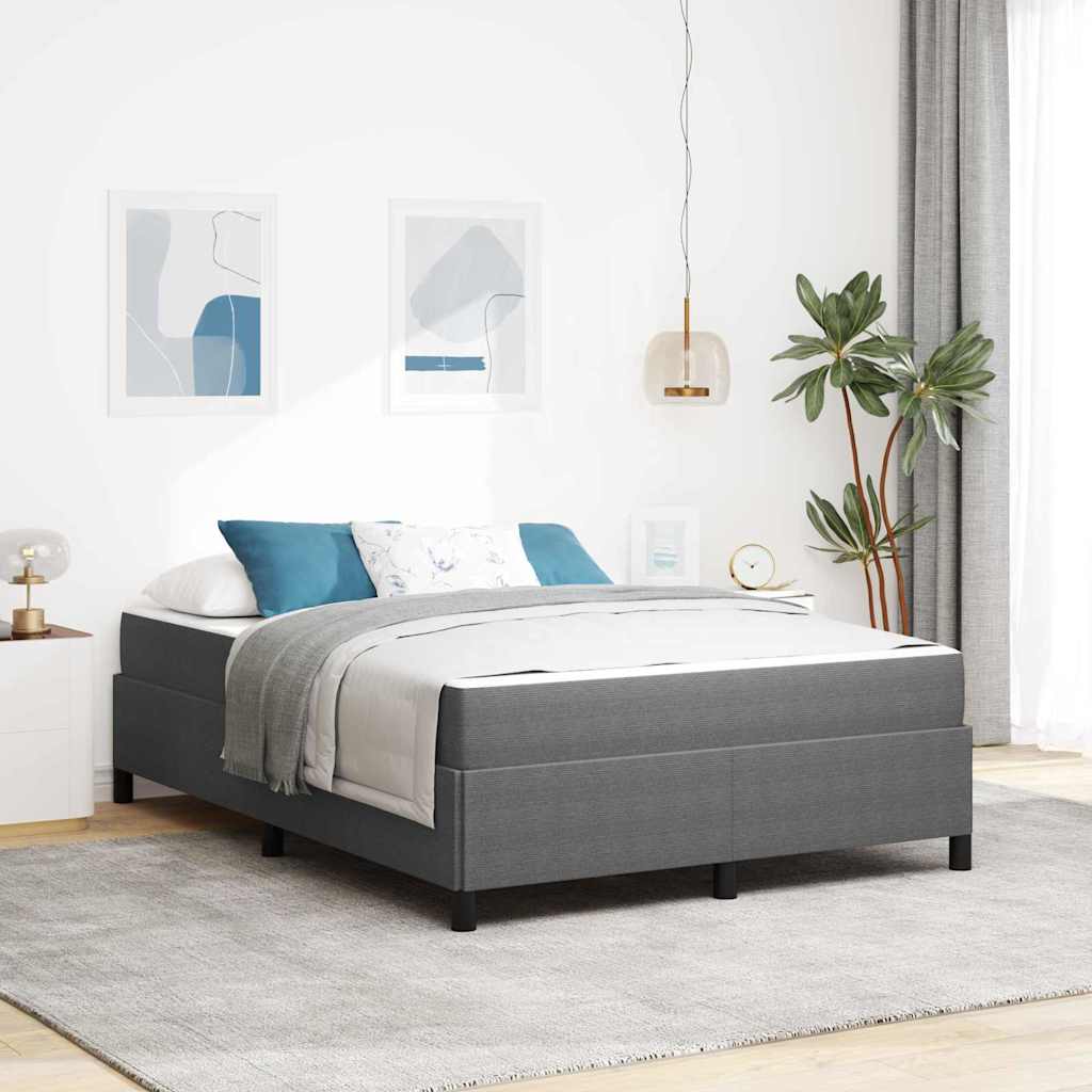 Bedframe met matras Lichtgrijs 140 x 190 cm Stof is nu te koop bij PeponiXL, paradijselijk wonen!