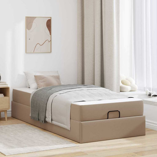 Bedframe met matras Anders 2 st Tan PVC is nu te koop bij PeponiXL, paradijselijk wonen!