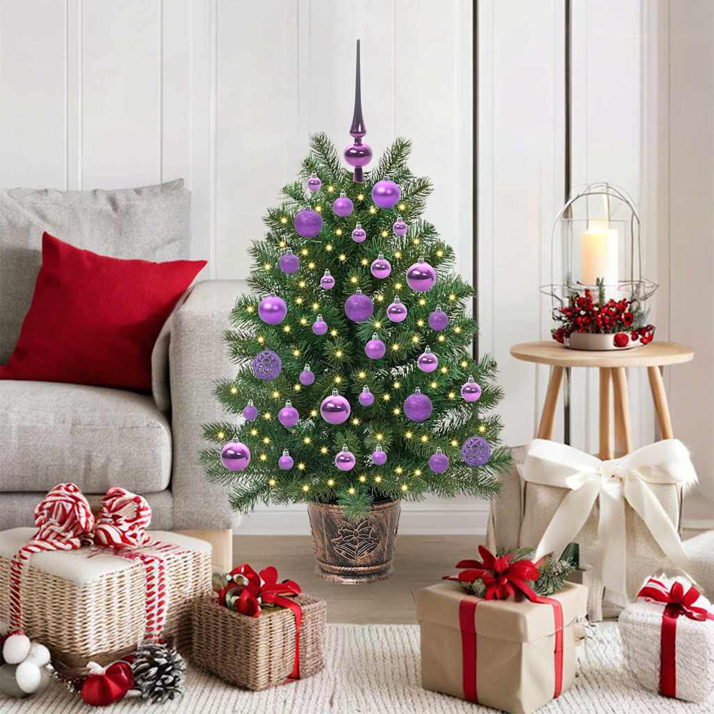 Kunstkerstboom met 150 LED met standaard Groen 95 cm PE en PVC is nu te koop bij PeponiXL, paradijselijk wonen!