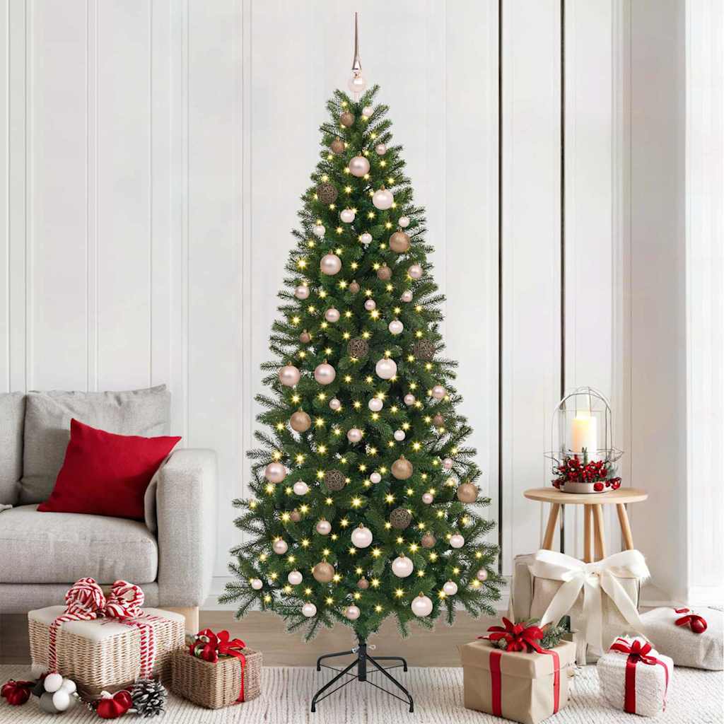 vidaXL Kunstkerstboom Groen 210 cm PE en PVC