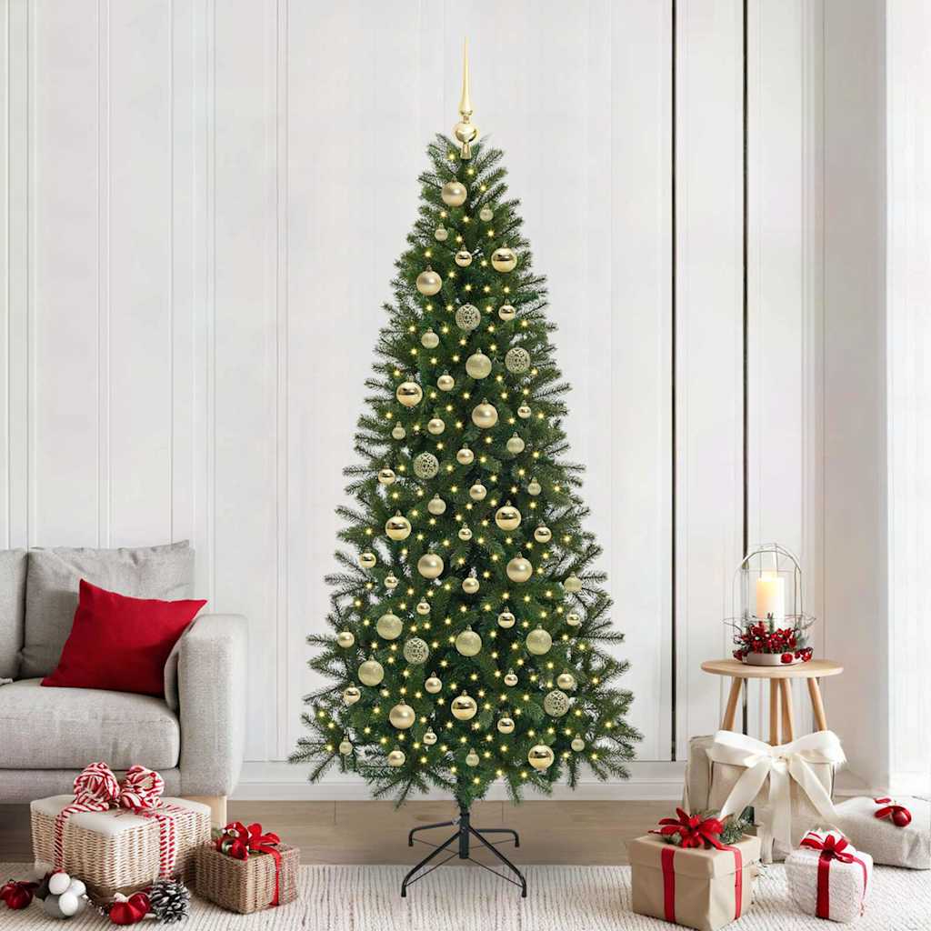Kunstkerstboom met 300 LED met standaard Groen 210 cm PE en PVC is nu te koop bij PeponiXL, paradijselijk wonen!