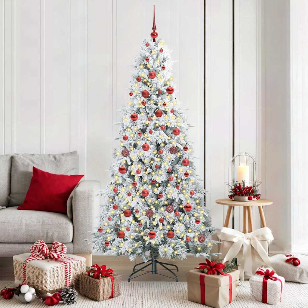 Kunstmatige Inklapbare Kerstboom Wit 180 cm PE en PVC is nu te koop bij PeponiXL, paradijselijk wonen!