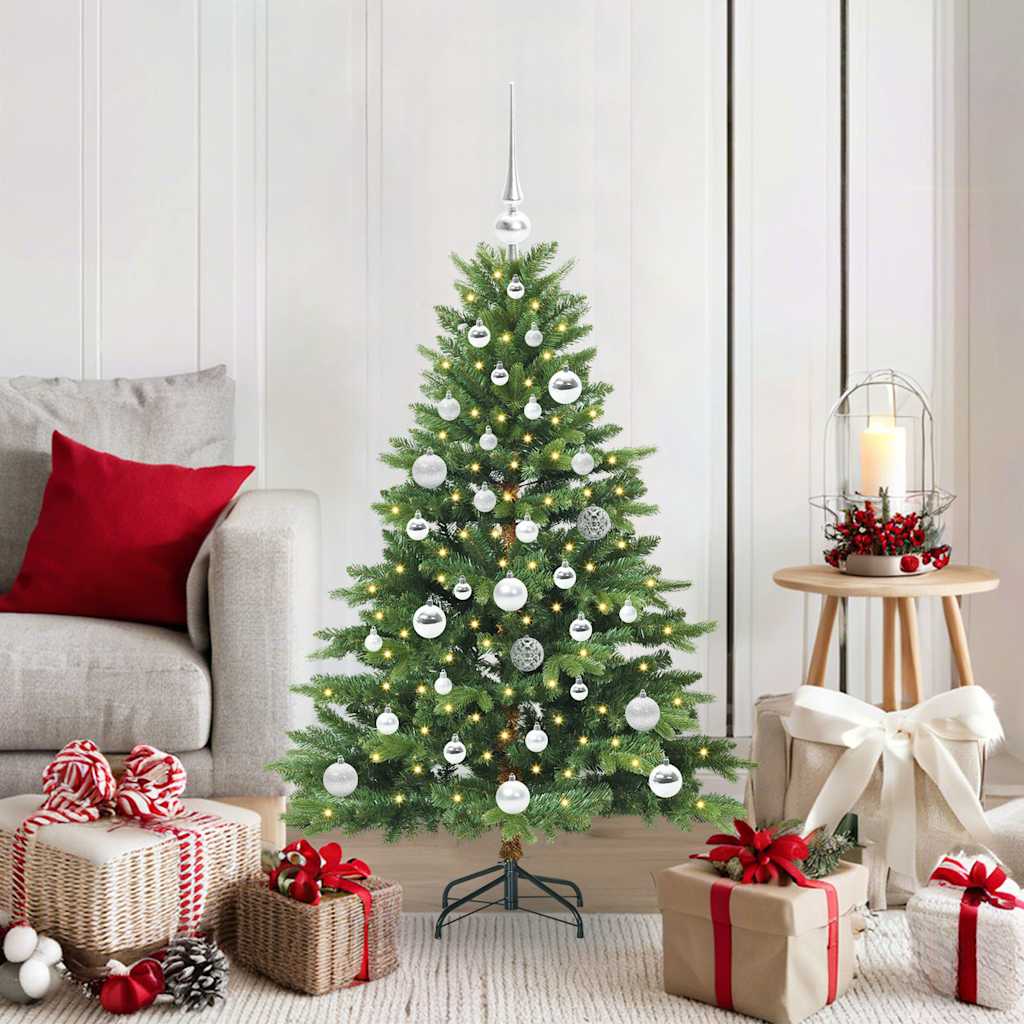 Kunstkerstboom met 150 LED met standaard Groen 120 cm PE en PVC is nu te koop bij PeponiXL, paradijselijk wonen!