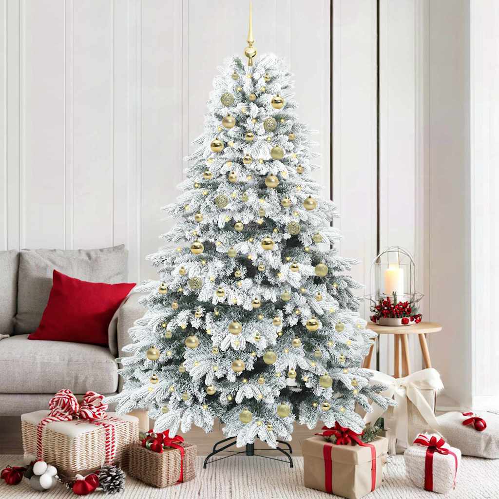 vidaXL Kunstmatige Inklapbare Kerstboom 180 cm 300 LED's Warmwit