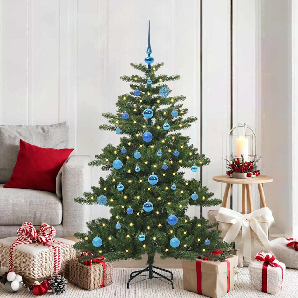 Kunstmatige Inklapbare Kerstboom Groen 150 cm PVC en staal is nu te koop bij PeponiXL, paradijselijk wonen!