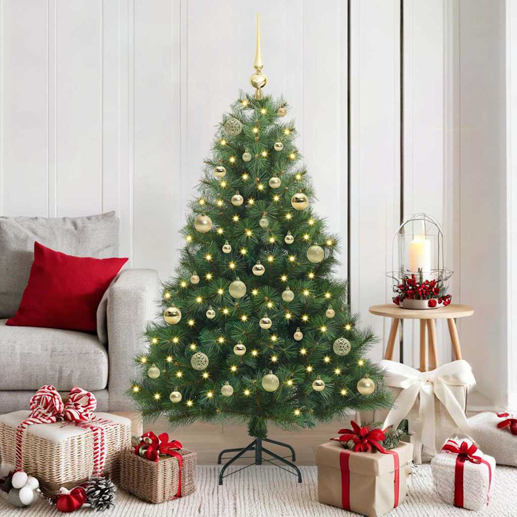 Kunstkerstboom met 150 LED met standaard Groen 150 cm PE en PVC is nu te koop bij PeponiXL, paradijselijk wonen!