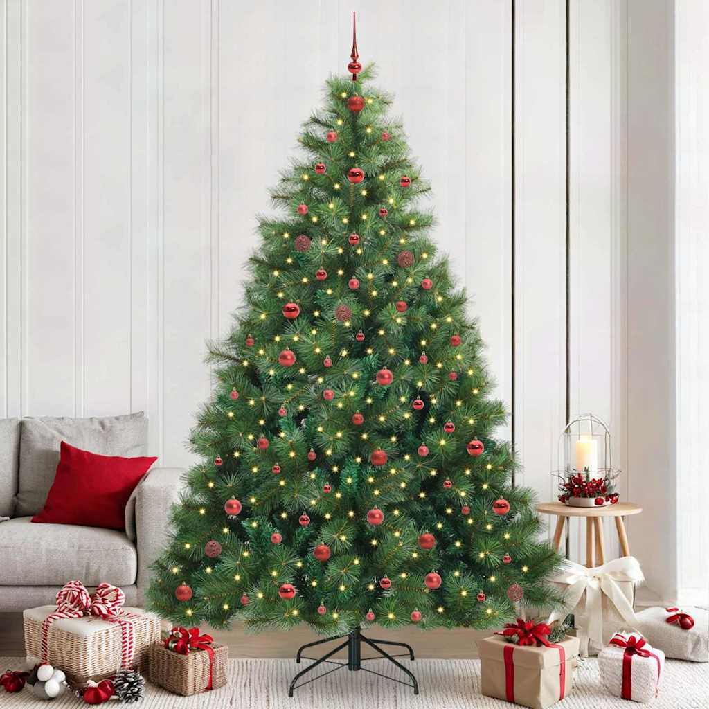 Kunstkerstboom met 300 LED met standaard Groen 240 cm PE en PVC is nu te koop bij PeponiXL, paradijselijk wonen!