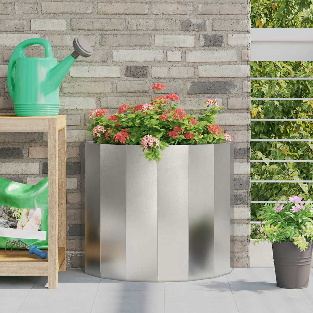 Plantenbak Zilver 60 x 30 x 50 cm Roestvrij staal is nu te koop bij PeponiXL, paradijselijk wonen!