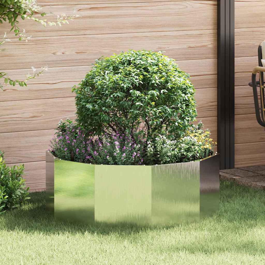 Plantenbak Zilver 90 x 90 x 35 cm Roestvrij staal is nu te koop bij PeponiXL, paradijselijk wonen!