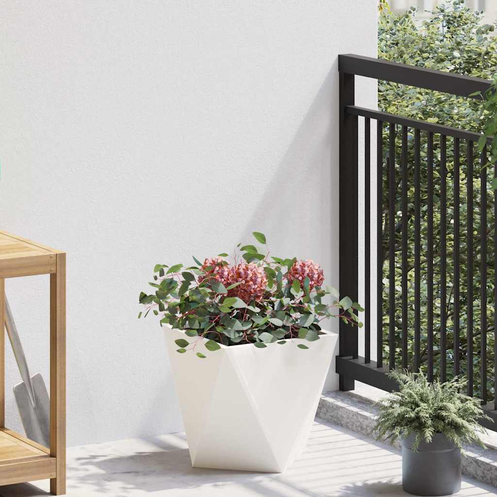 Plantenbak Wit 30 x 30 x 30 cm Staal is nu te koop bij PeponiXL, paradijselijk wonen!