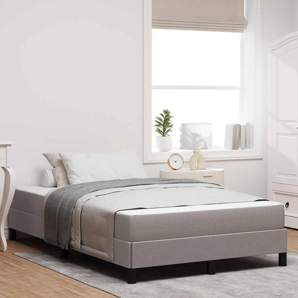 Boxspringbed met matras Taupe 120 x 190 cm Stof is nu te koop bij PeponiXL, paradijselijk wonen!