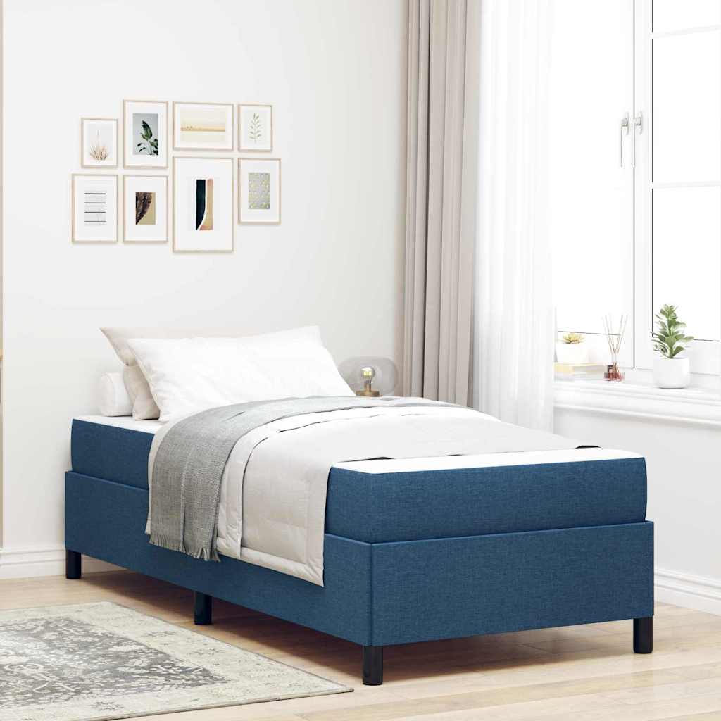 Boxspringbed Blauw 80 x 200 cm Stof is nu te koop bij PeponiXL, paradijselijk wonen!