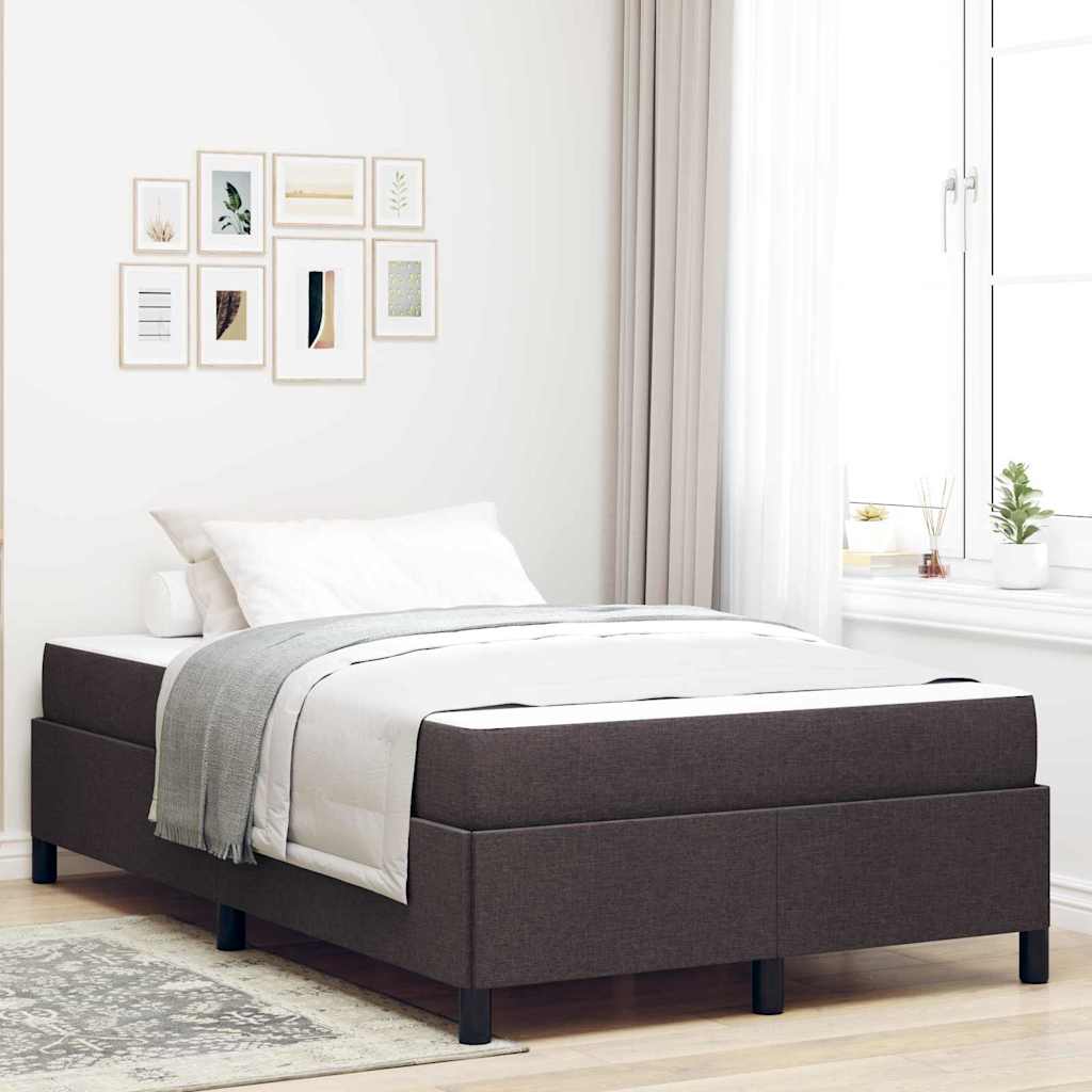 Boxspringbed Donkerbruin 120 x 190 cm Stof is nu te koop bij PeponiXL, paradijselijk wonen!
